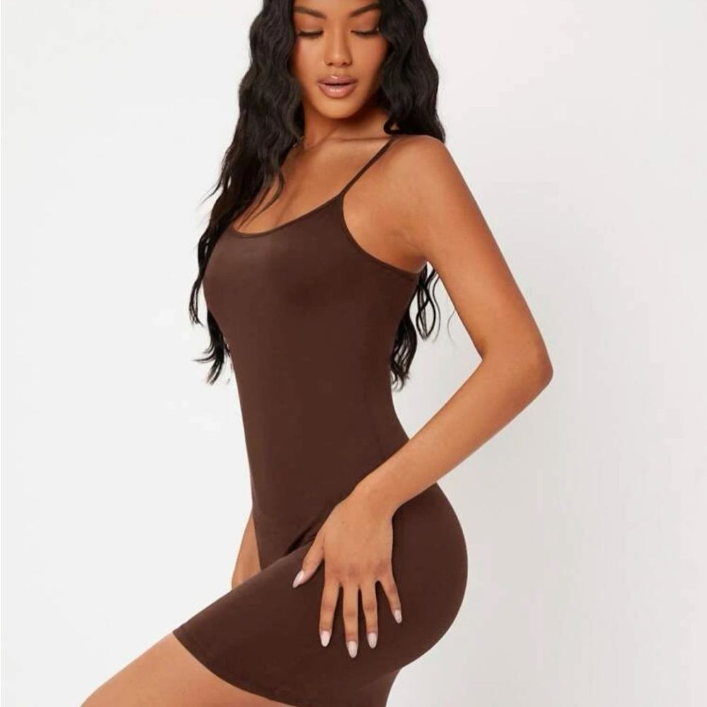 brown mini dress